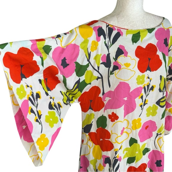 Frances Valentine Spinnaker Poppy Meadow Lampshade Sleeves Maxi Dress - L - Picture 7 of 16